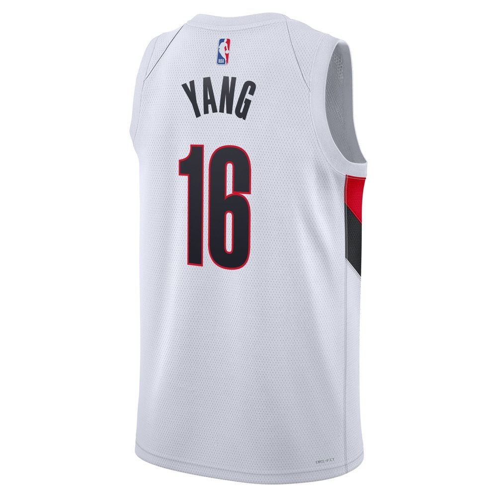 Maillot Yang Hansen Portland Trail Blazers Swingman Association Edition - White