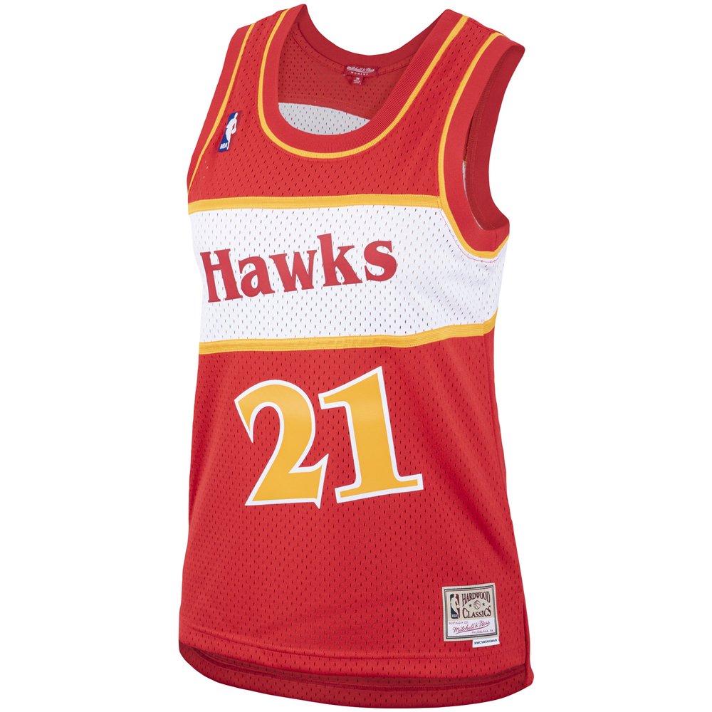 Maillot Dominique Wilkins Atlanta Hawks Swingman Hardwood Classics Femme - Red