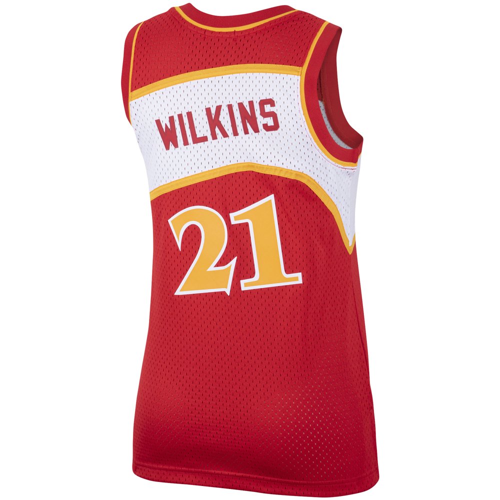 Maillot Dominique Wilkins Atlanta Hawks Swingman Hardwood Classics Femme - Red