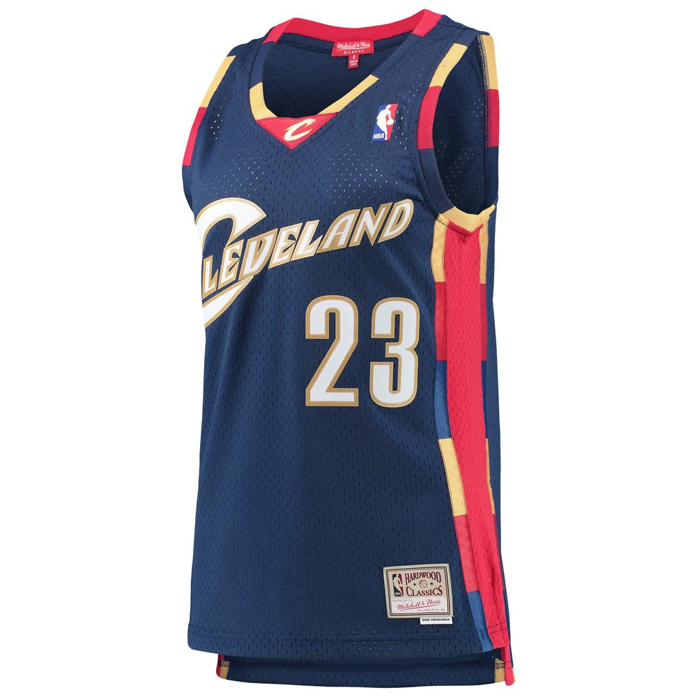 Maillot LeBron James Cleveland Cavaliers Swingman Hardwood Classics Femme - Navy