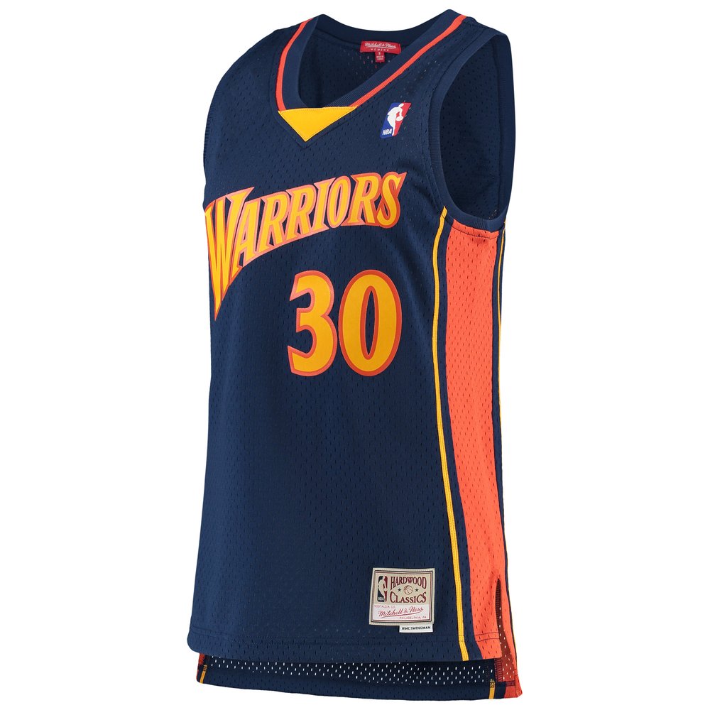 Maillot Stephen Curry Golden State Warriors Swingman Hardwood Classics Femme - Navy