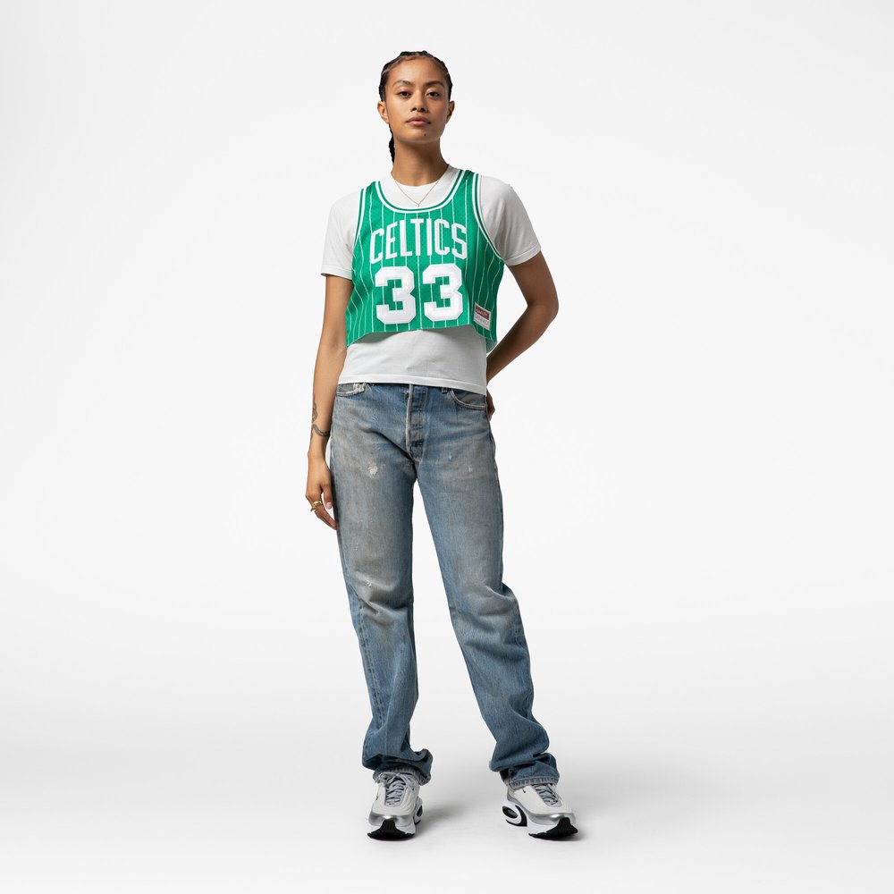 Maillot Larry Bird Boston Celtics Replica Femme - Kelly Green