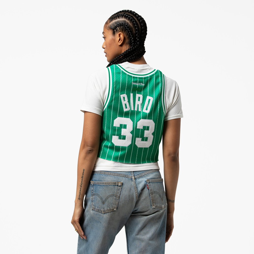 Maillot Larry Bird Boston Celtics Replica Femme - Kelly Green