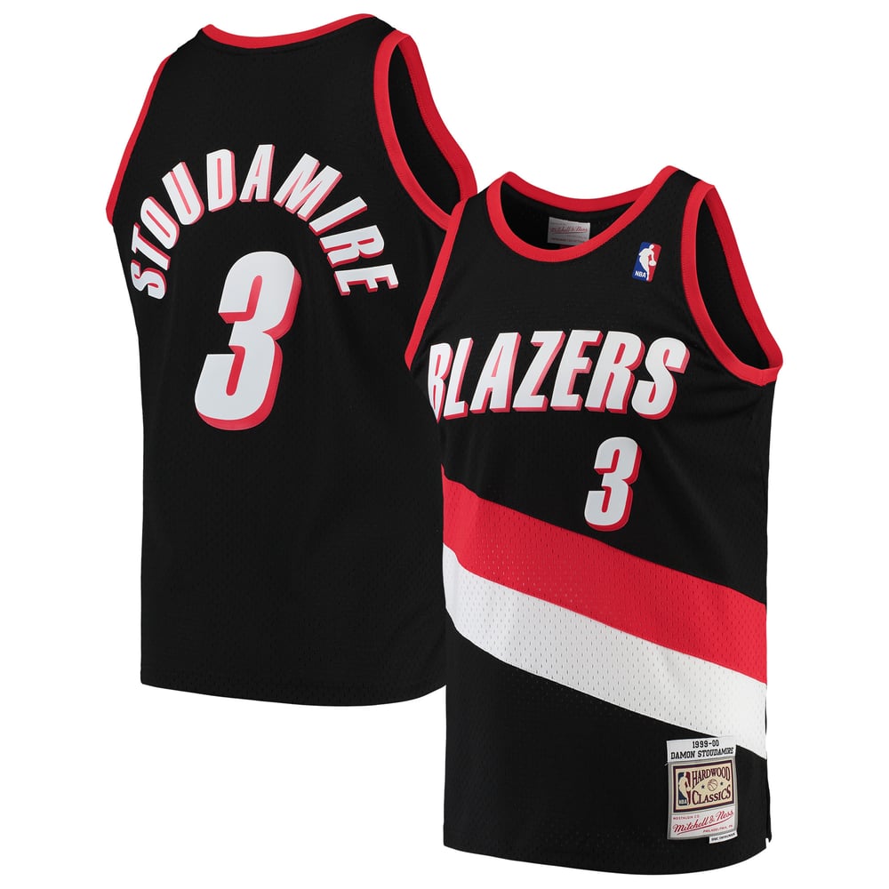 Maillot Damon Stoudamire Portland Trail Blazers Swingman Hardwood Classics - Black