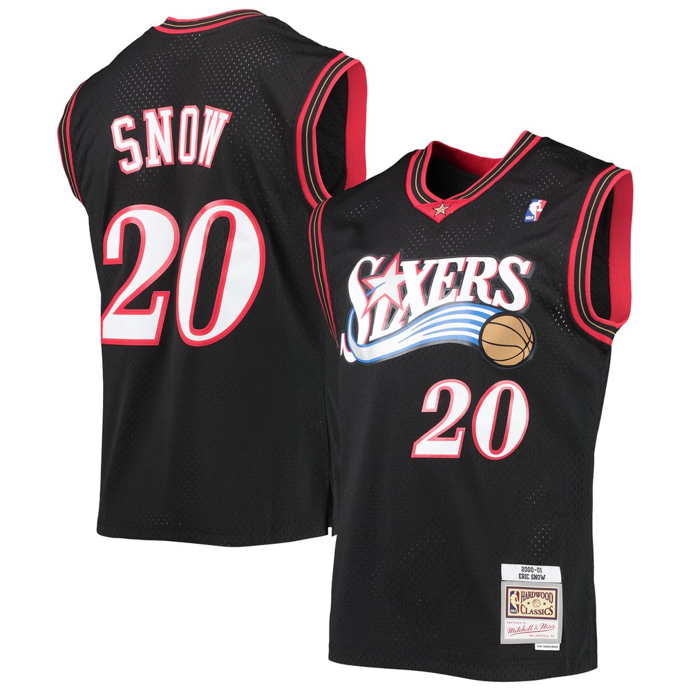 Maillot Eric Snow Philadelphia 76ers Swingman Hardwood Classics - Black