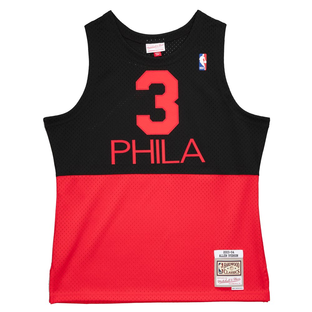 Maillot Allen Iverson Philadelphia 76ers Swingman Hardwood Classics - Black