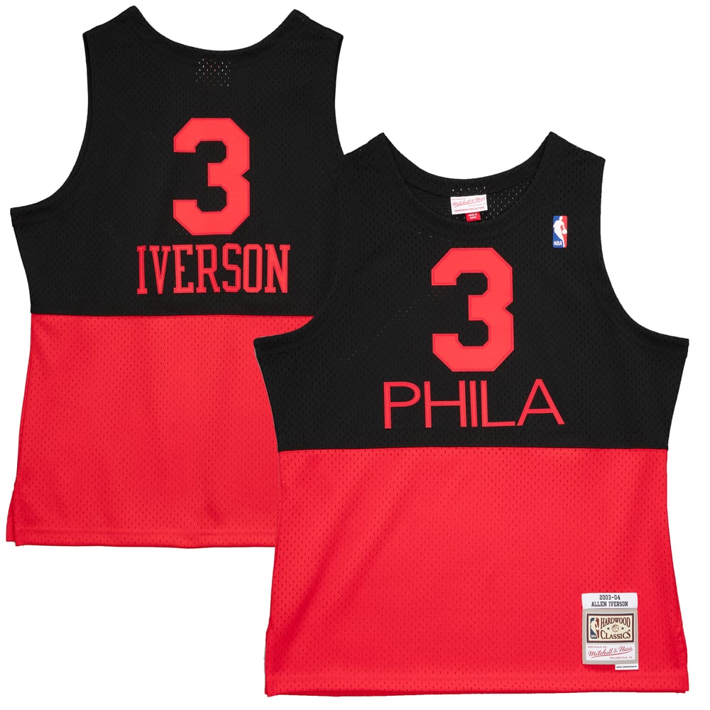 Maillot Allen Iverson Philadelphia 76ers Swingman Hardwood Classics - Black