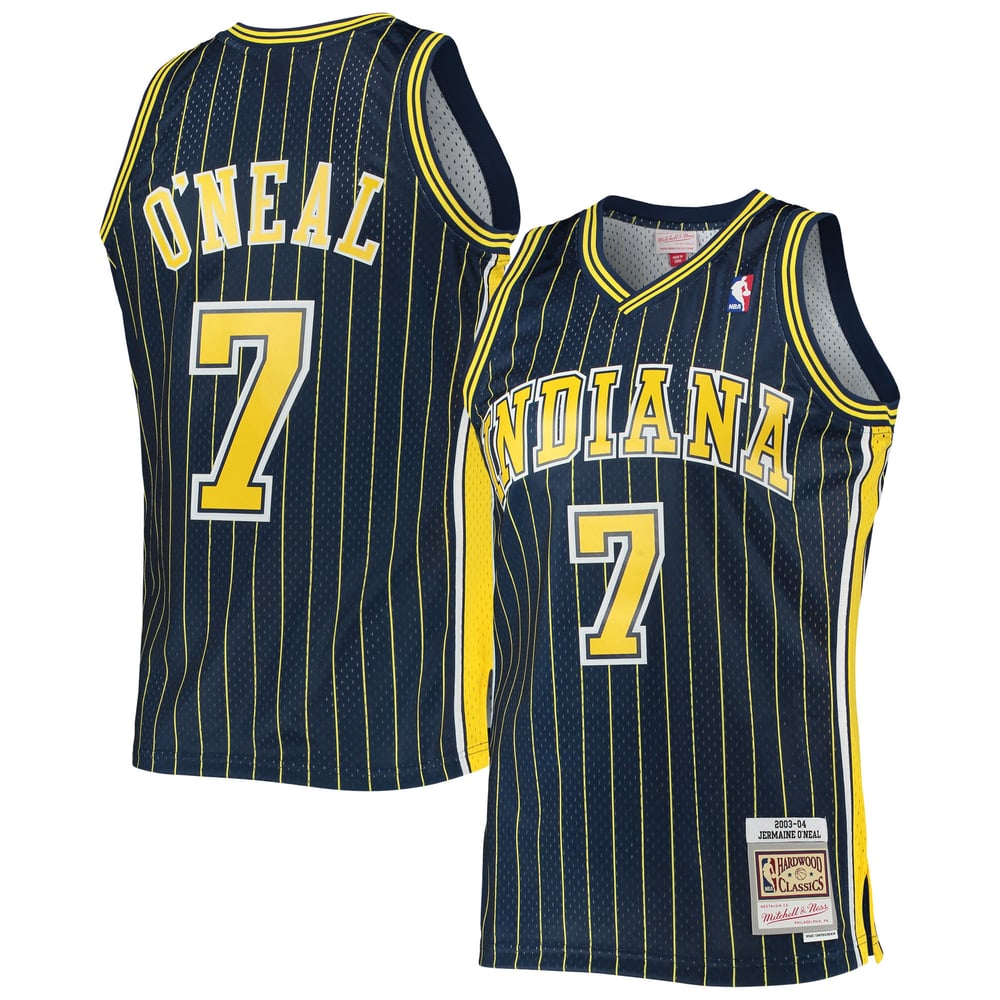 Maillot Jermaine O'Neal Indiana Pacers Swingman Hardwood Classics - Navy