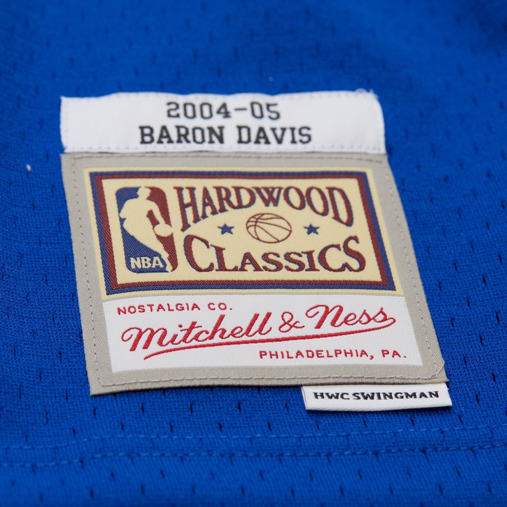 Maillot Baron Davis Golden State Warriors Swingman Hardwood Classics - Royal