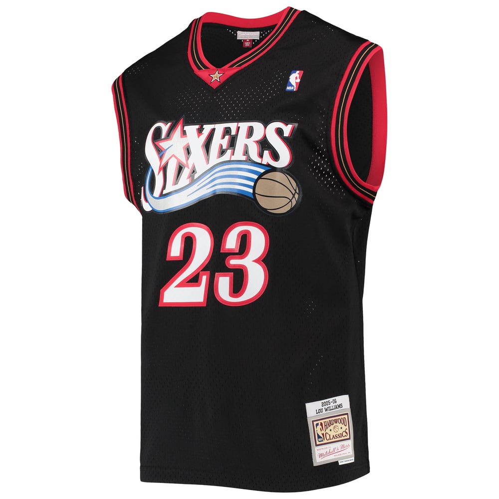 Maillot Lou Williams Philadelphia 76ers Swingman Hardwood Classics - Black
