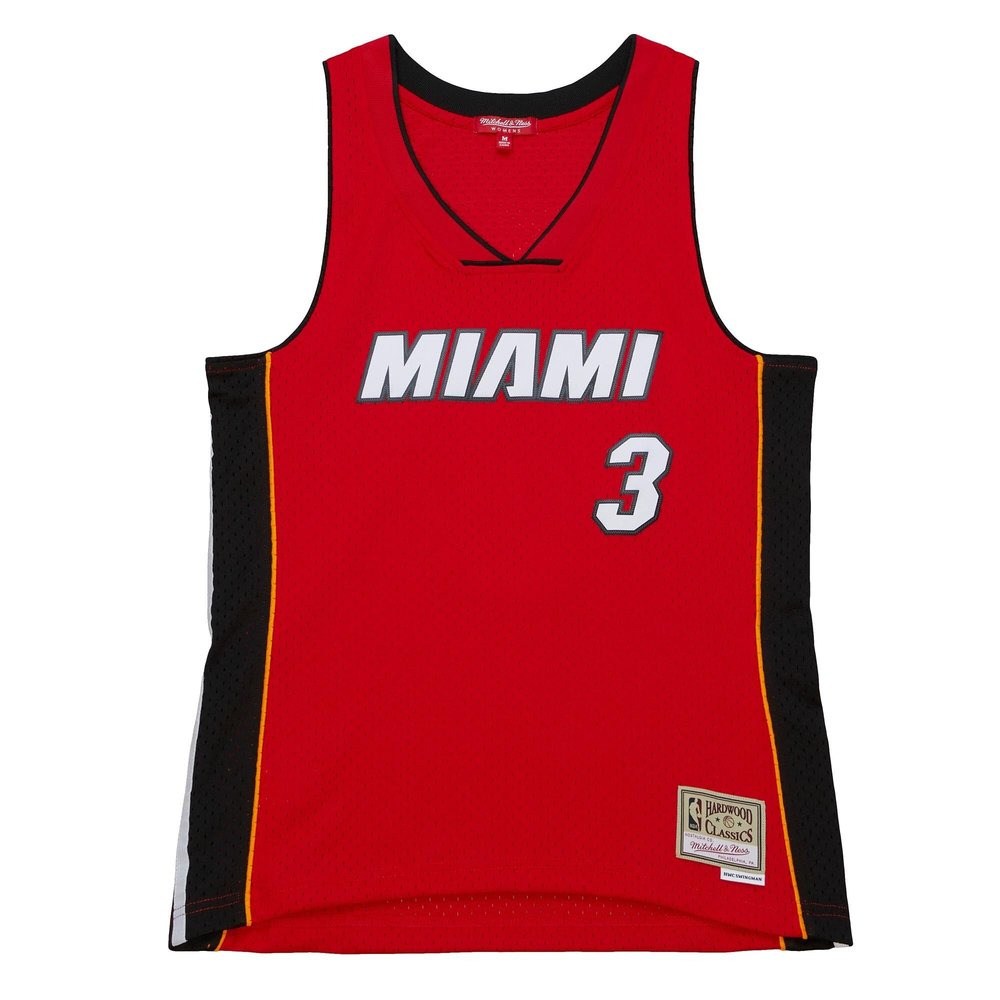 Maillot Dwyane Wade Miami Heat Swingman Hardwood Classics Femme - Red