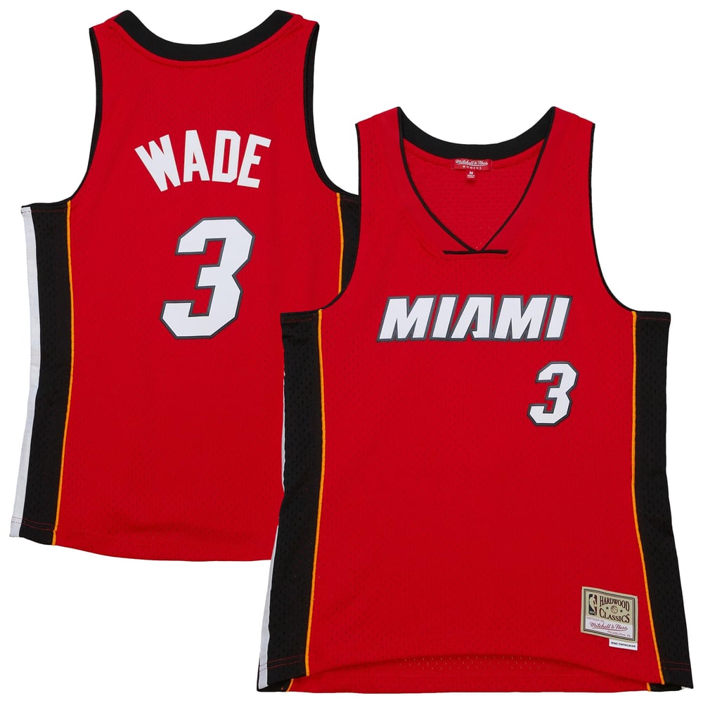 Maillot Dwyane Wade Miami Heat Swingman Hardwood Classics Femme - Red