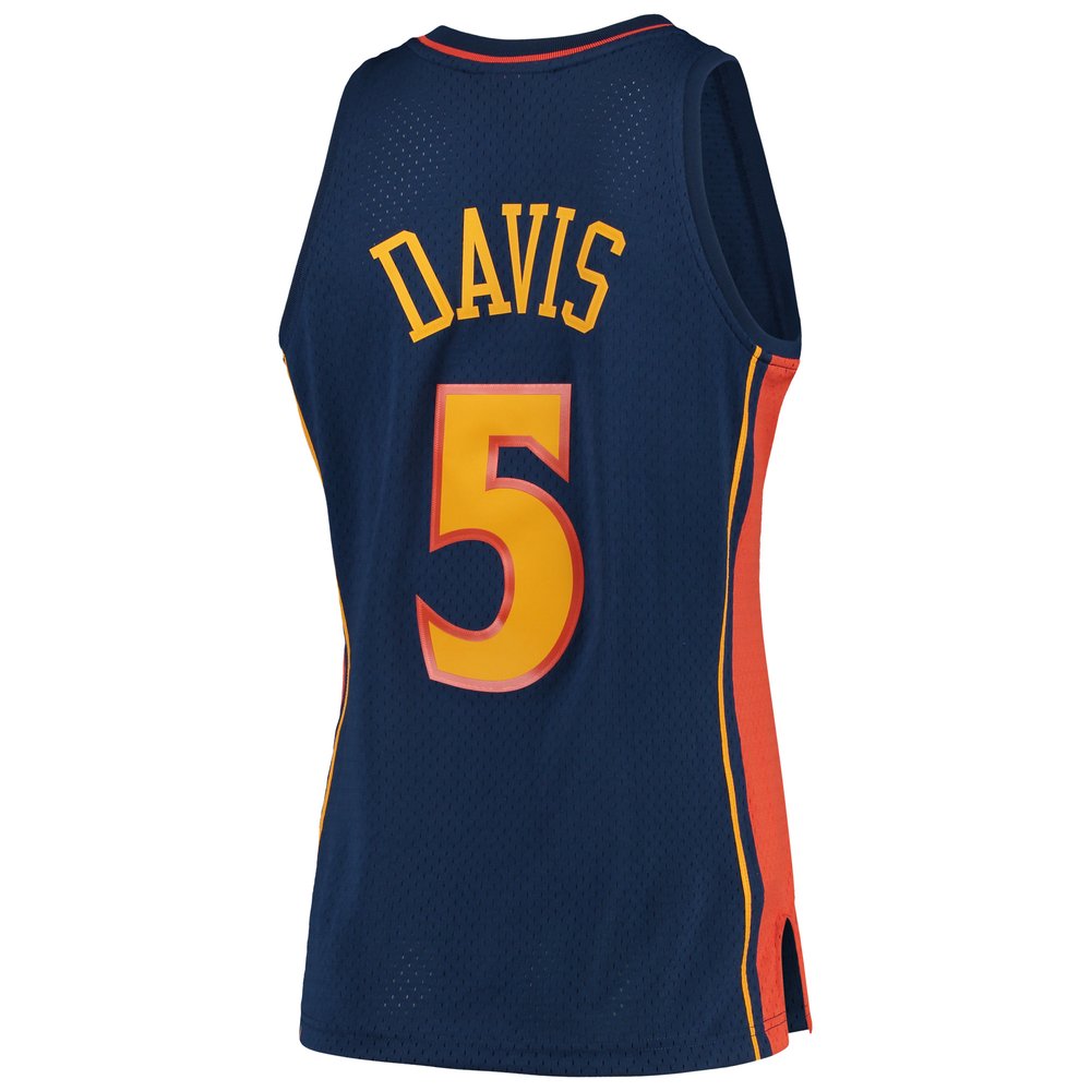 Maillot Baron Davis Golden State Warriors Swingman Hardwood Classics - Navy