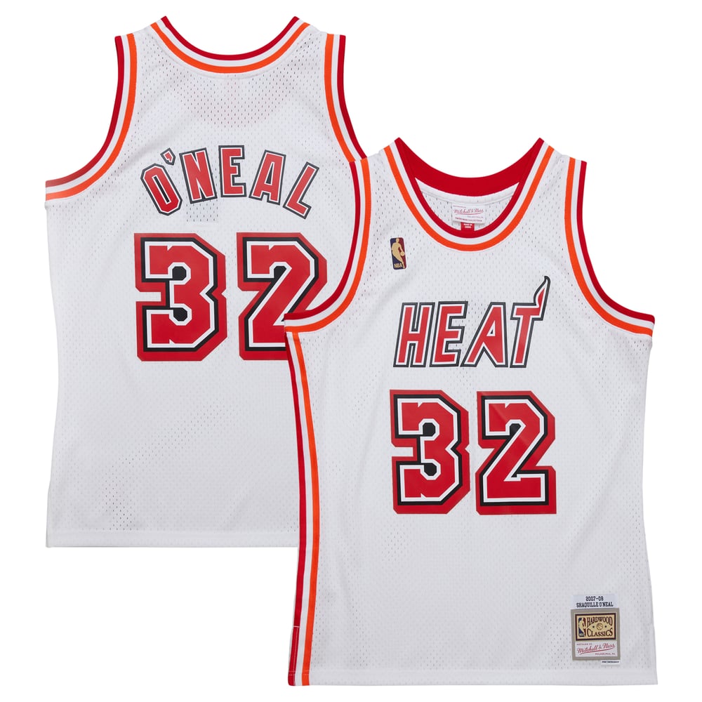 Maillot Shaquille O'Neal Miami Heat Swingman Hardwood Classics - White
