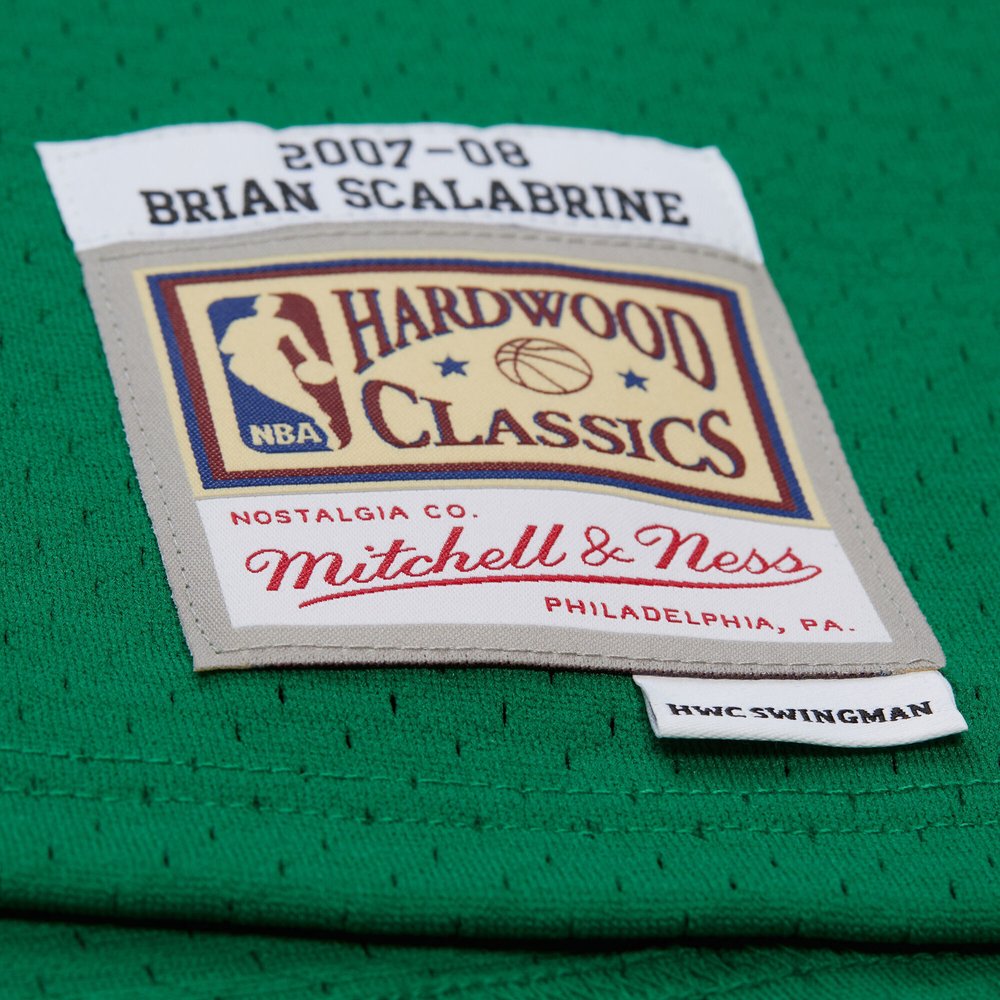 Maillot Brian Scalabrine Boston Celtics Swingman Hardwood Classics - Kelly Green