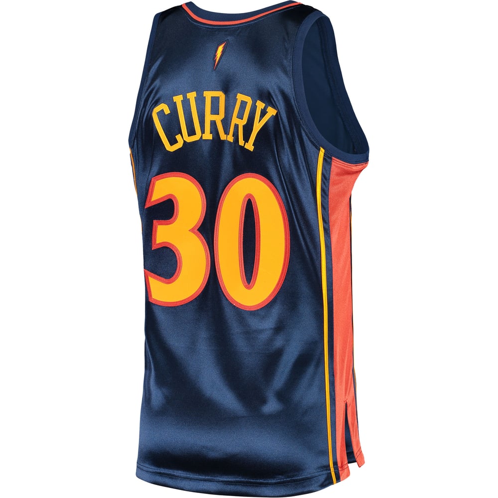 Maillot Stephen Curry Golden State Warriors Authentic Hardwood Classics - Navy