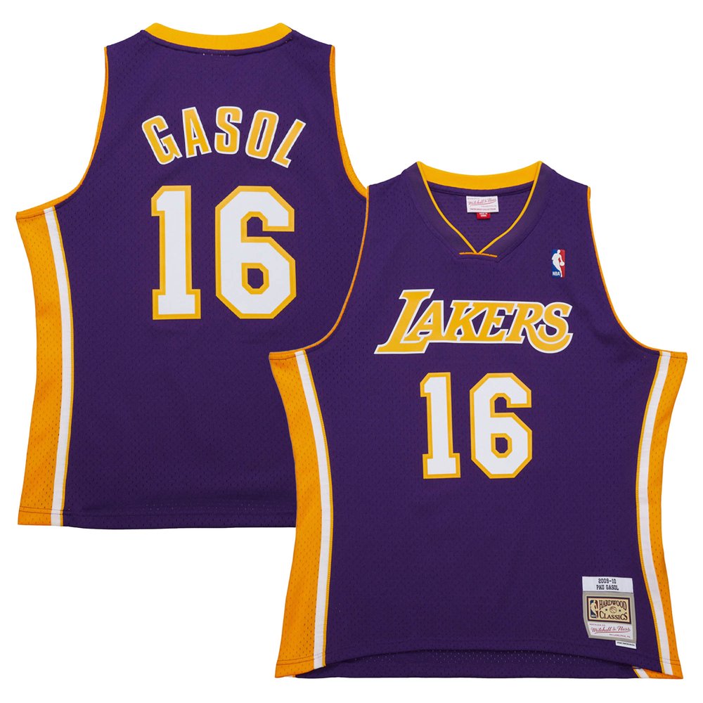 Maillot Pau Gasol Los Angeles Lakers Swingman Hardwood Classics - Purple
