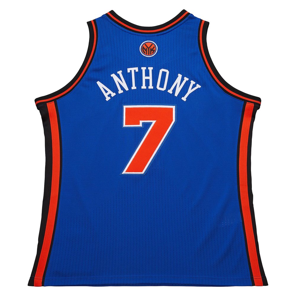 Maillot Carmelo Anthony New York Knicks Authentic Hardwood Classics - Blue