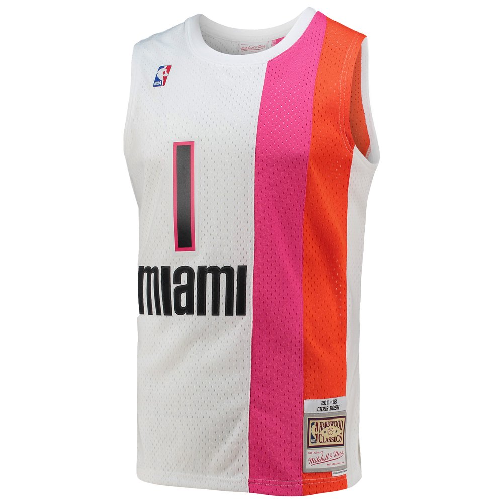 Maillot Chris Bosh Miami Heat Swingman Hardwood Classics - White