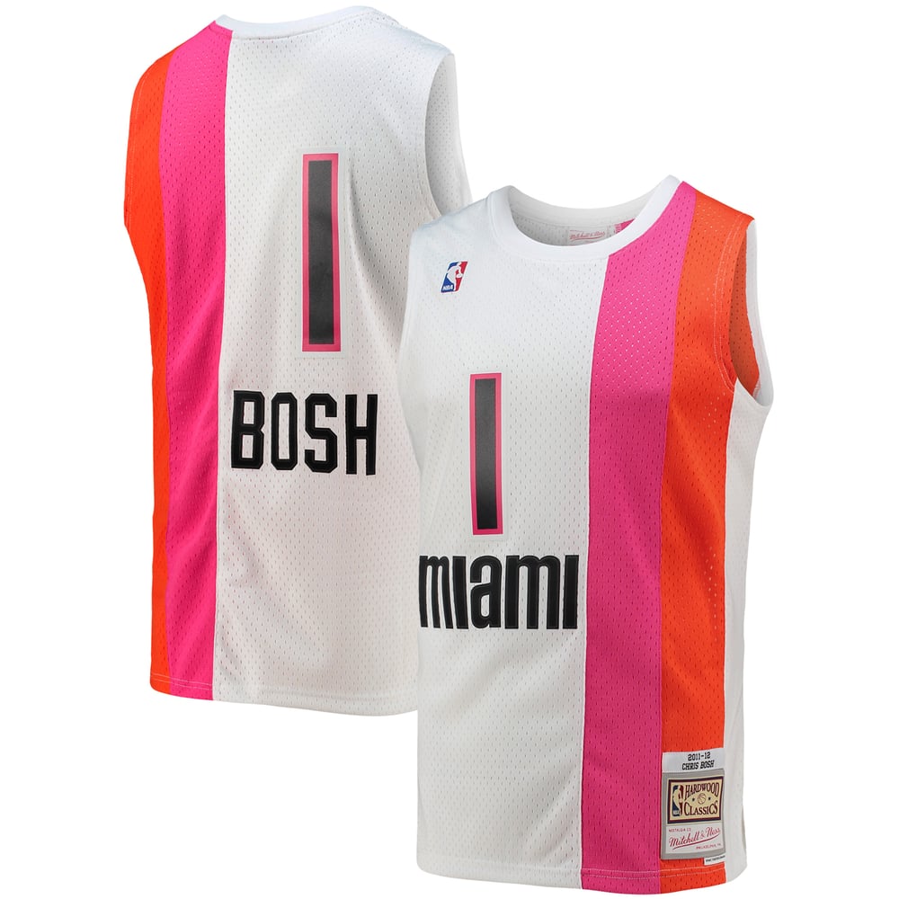 Maillot Chris Bosh Miami Heat Swingman Hardwood Classics - White
