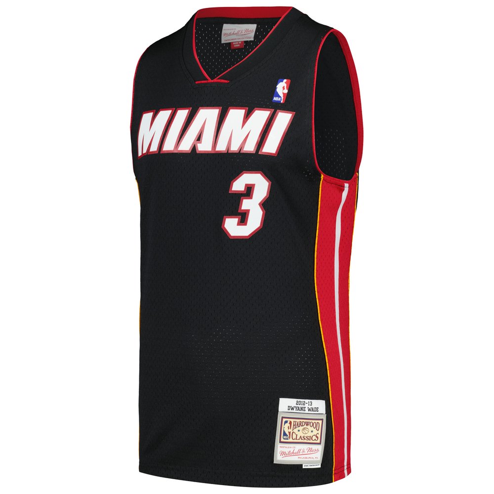 Maillot Dwyane Wade Miami Heat Swingman Hardwood Classics - Black