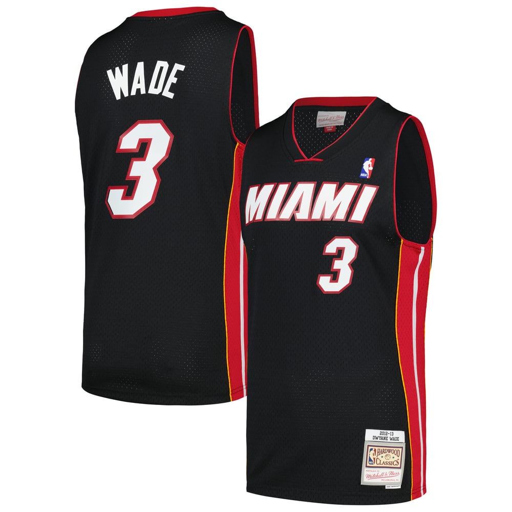 Maillot Dwyane Wade Miami Heat Swingman Hardwood Classics - Black