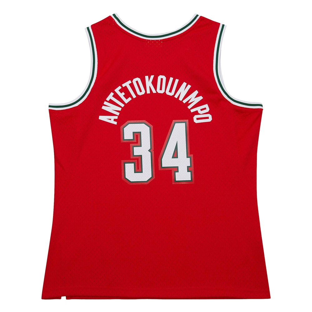 Maillot Giannis Antetokounmpo Milwaukee Bucks Swingman Hardwood Classics - Red