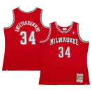 Maillot Giannis Antetokounmpo Milwaukee Bucks Swingman Hardwood Classics - Red