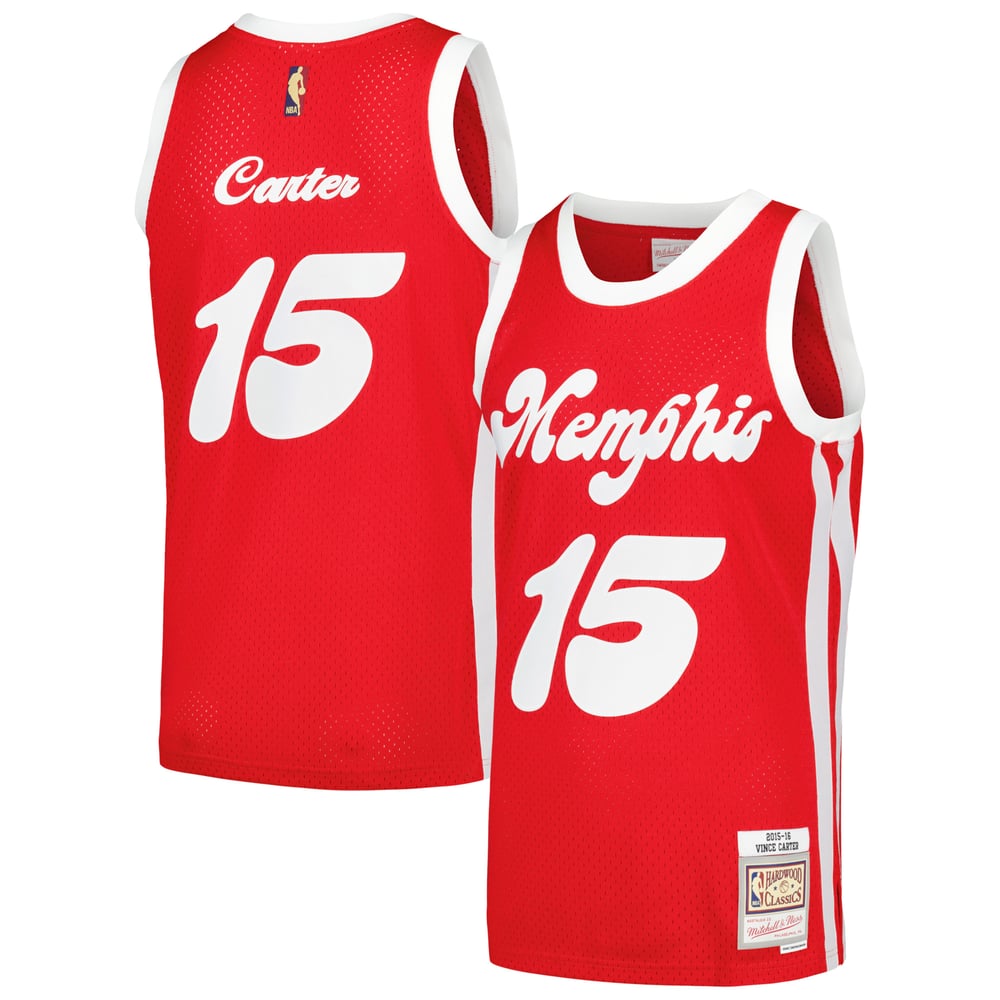 Maillot Vince Carter Memphis Grizzlies Swingman Hardwood Classics - Red