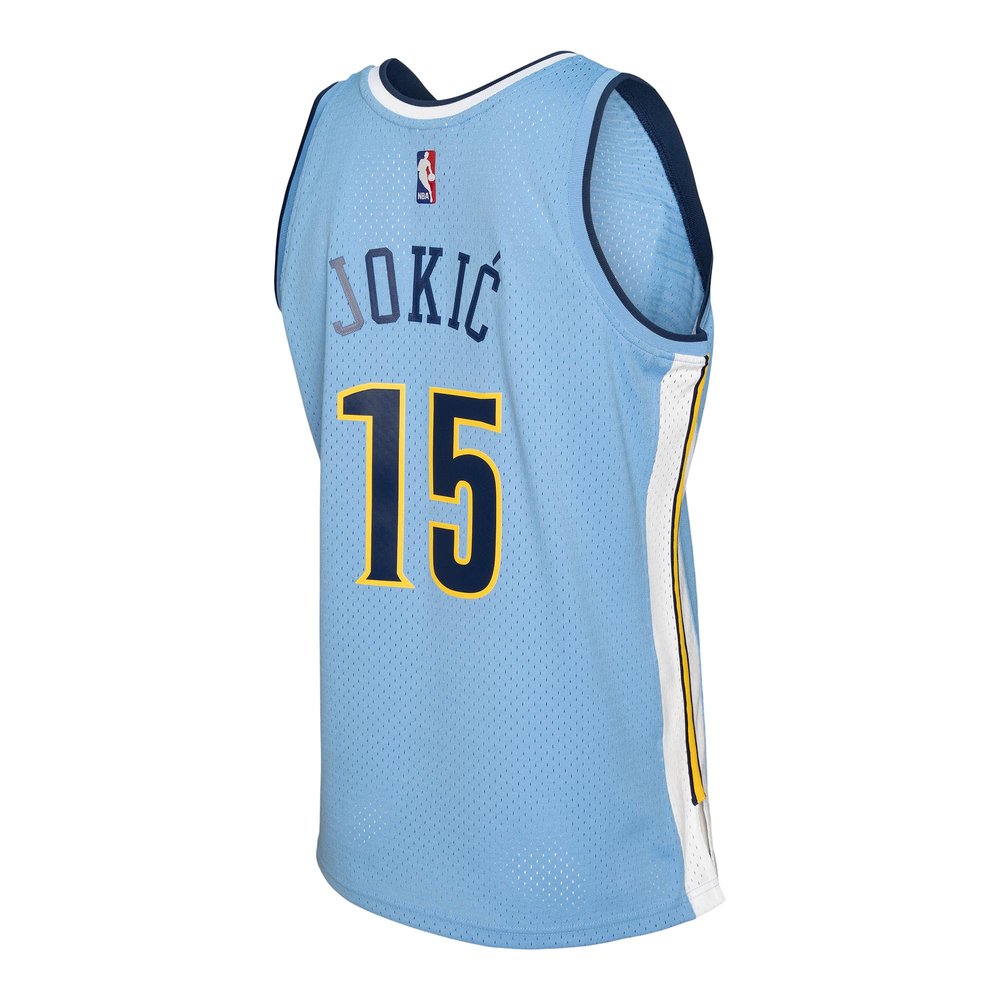 Maillot Nikola Jokic Denver Nuggets Swingman Hardwood Classics - Light Blue