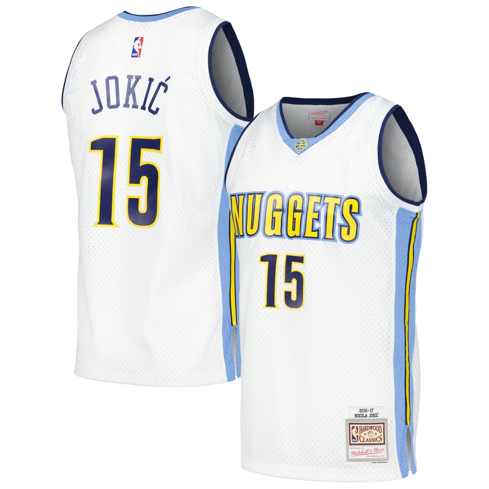 Maillot Nikola Jokic Denver Nuggets Swingman Hardwood Classics - White