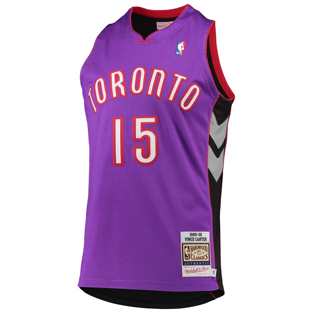 Maillot Vince Carter Toronto Raptors Authentic Hardwood Classics - Purple