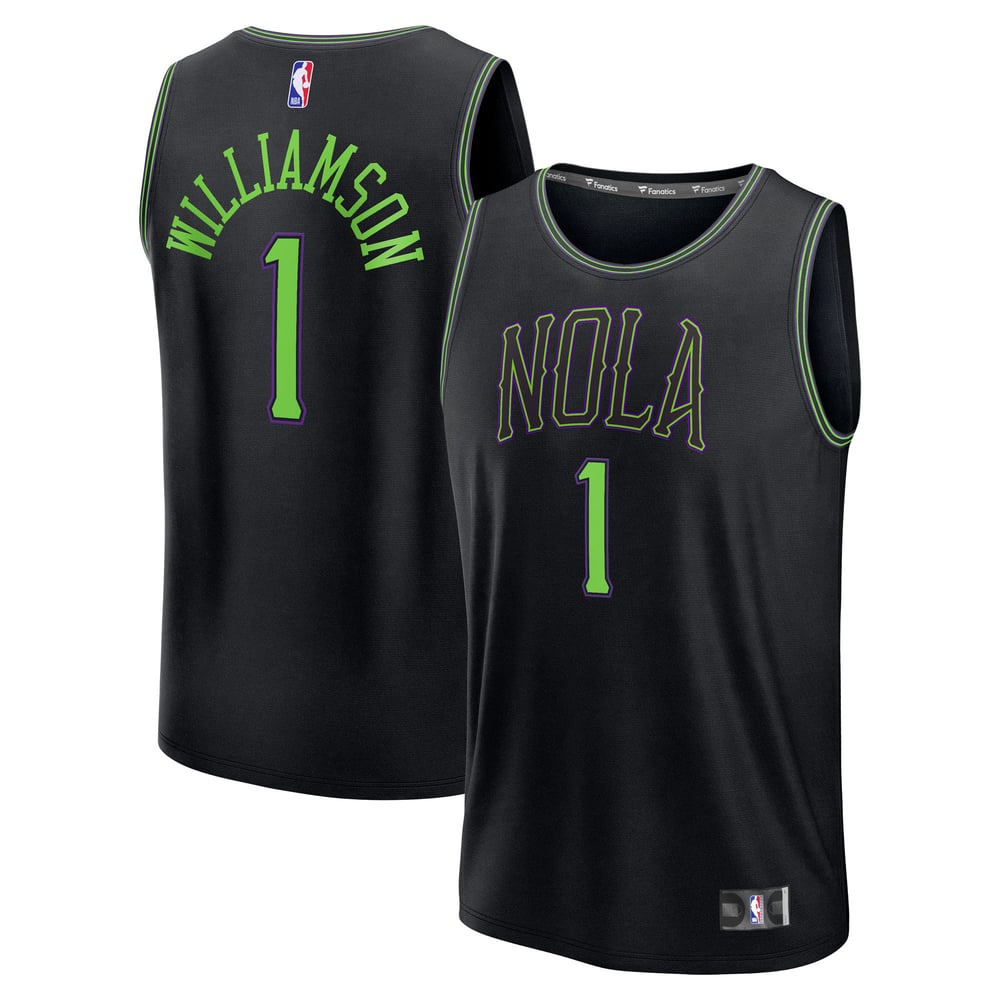 Maillot Zion Williamson New Orleans Pelicans Fast Break City Edition - Black