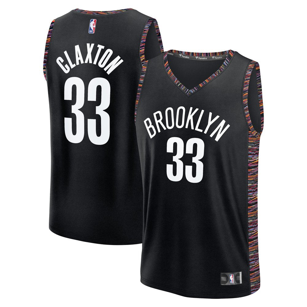 Maillot Nic Claxton Brooklyn Nets Fast Break City Edition - Black