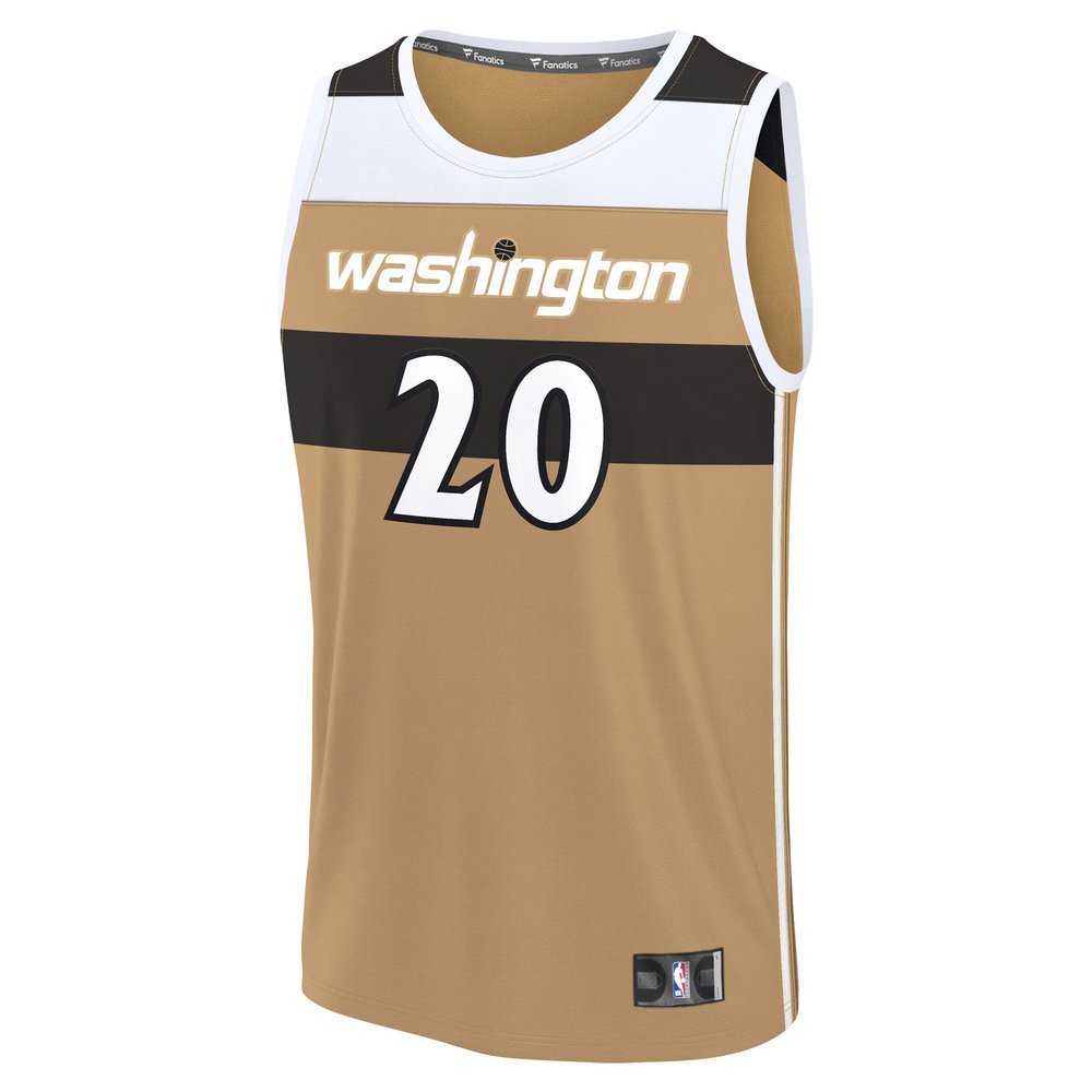 Maillot Alex Sarr Washington Wizards Fast Break City Edition - Gold