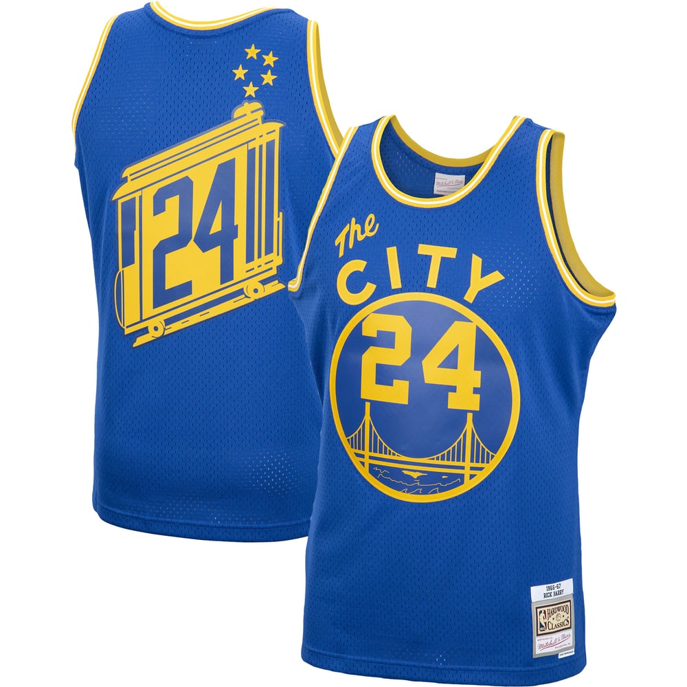 Maillot Rick Barry Golden State Warriors Swingman Hardwood Classics - Royal