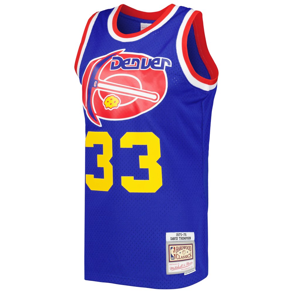 Maillot David Thompson Denver Nuggets Swingman Hardwood Classics - Royal