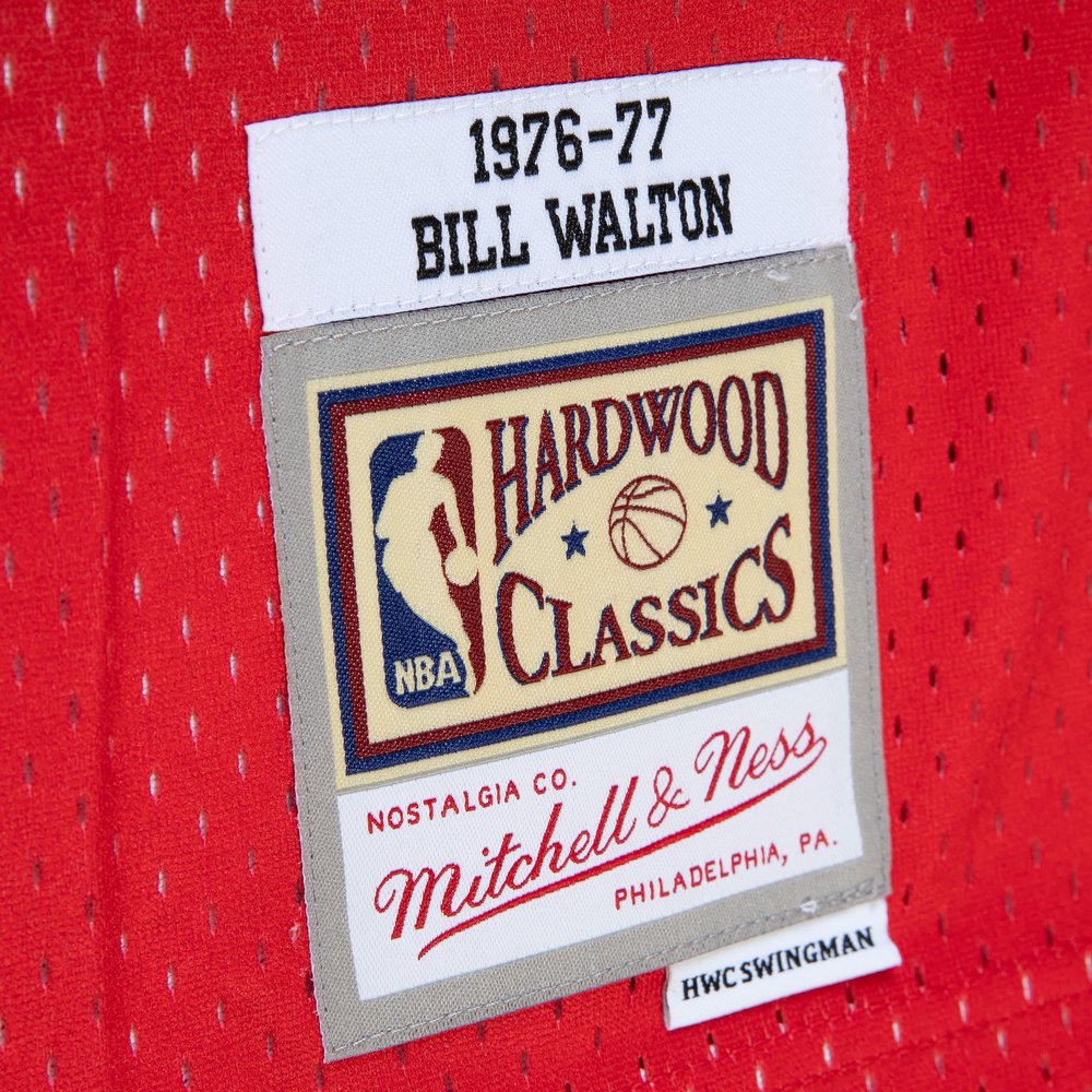 Maillot Bill Walton Portland Trail Blazers Swingman Hardwood Classics - Red/Black