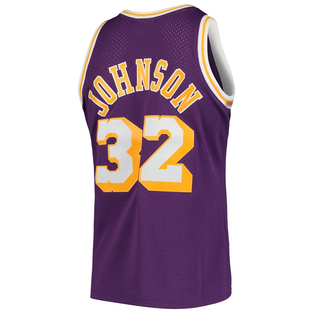 Maillot Magic Johnson Los Angeles Lakers Swingman Hardwood Classics - Purple