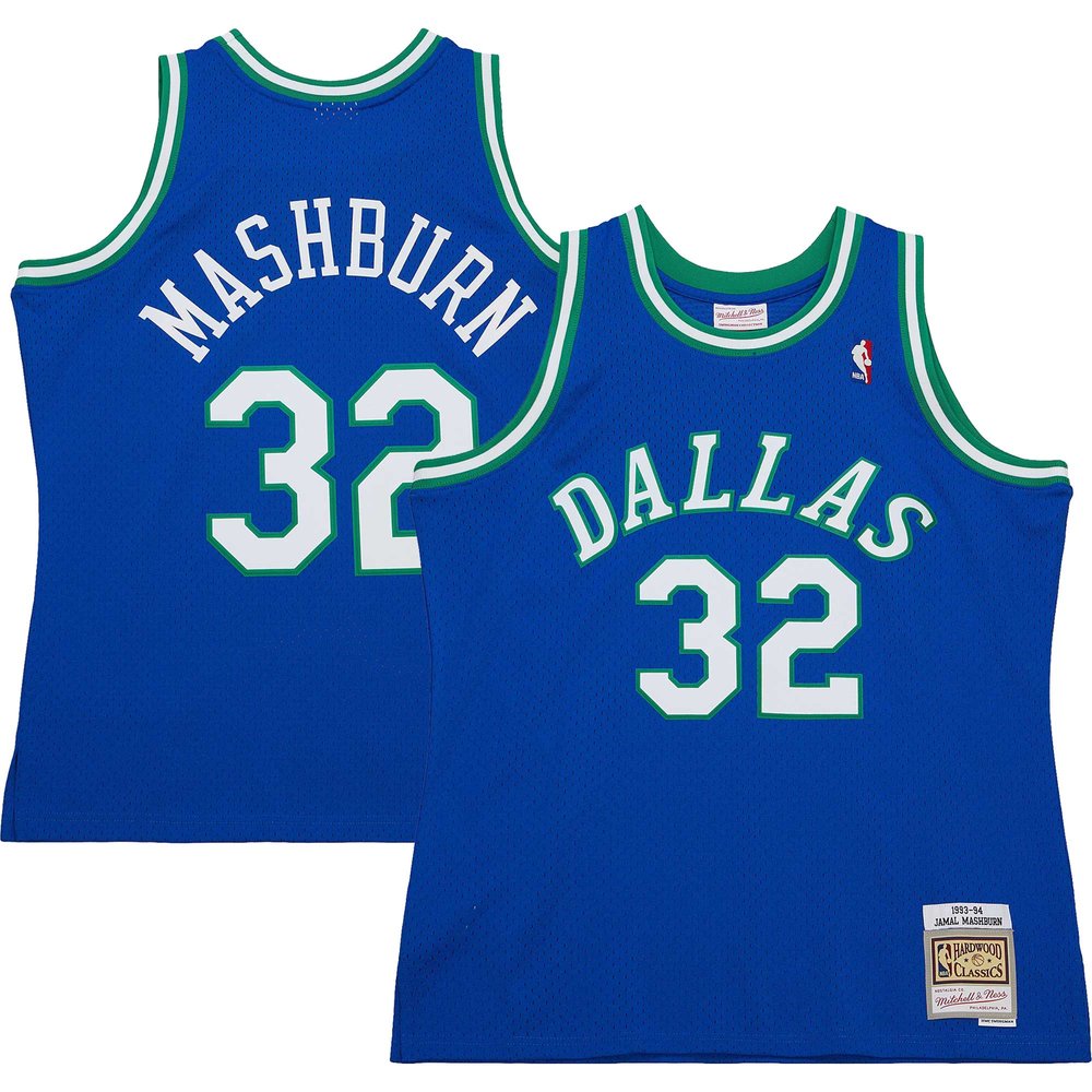 Maillot Jamal Mashburn Dallas Mavericks Swingman Hardwood Classics - Blue