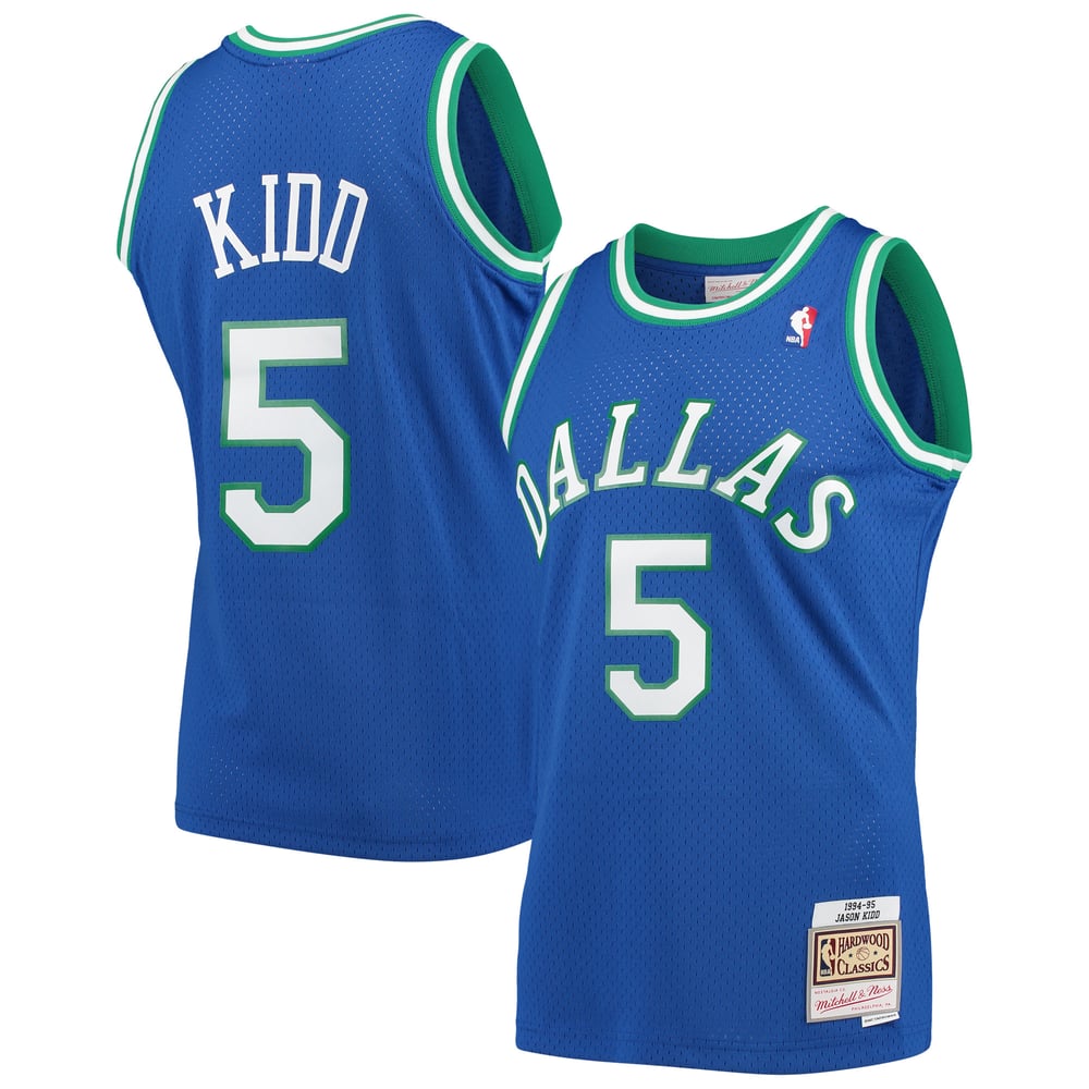 Maillot Jason Kidd Dallas Mavericks Swingman Hardwood Classics - Blue