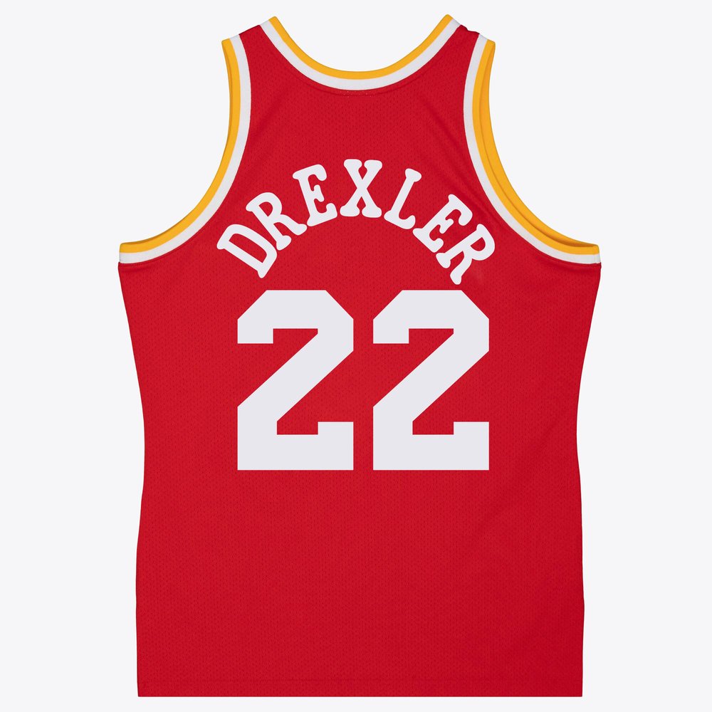 Maillot Clyde Drexler Houston Rockets Swingman - Red