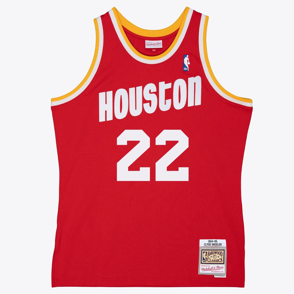 Maillot Clyde Drexler Houston Rockets Swingman - Red