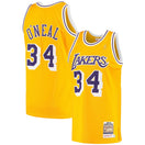 Maillot Shaquille O'Neal Los Angeles Lakers Authentic Hardwood Classics - Gold