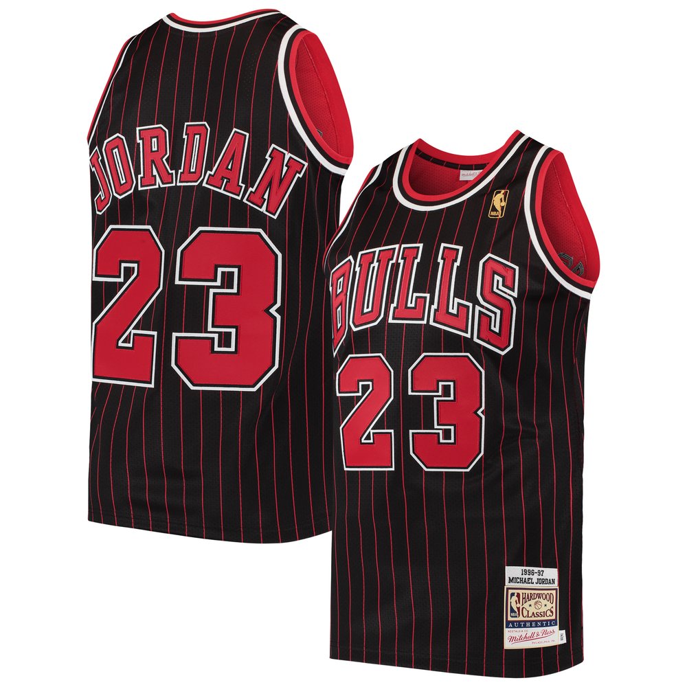 Maillot Michael Jordan Chicago Bulls Authentic Hardwood Classics - Black