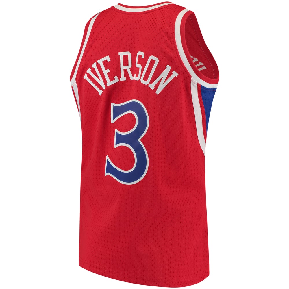 Maillot Allen Iverson Philadelphia 76ers Swingman Hardwood Classics - Red