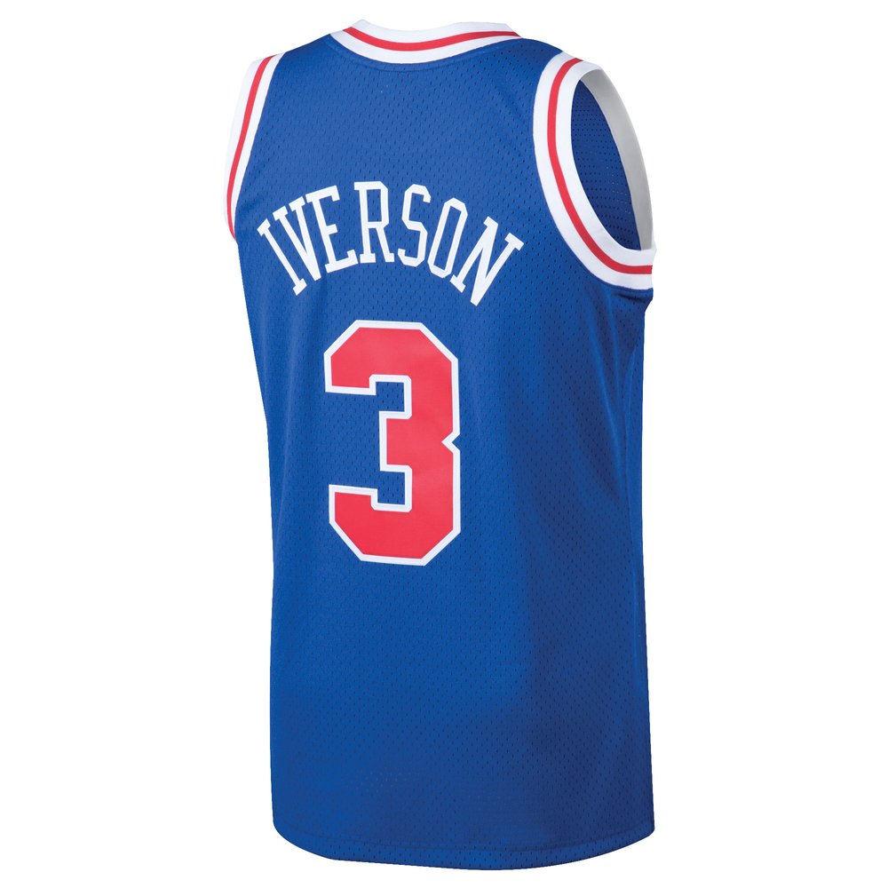 Maillot Allen Iverson Philadelphia 76ers Swingman Hardwood Classics - Royal