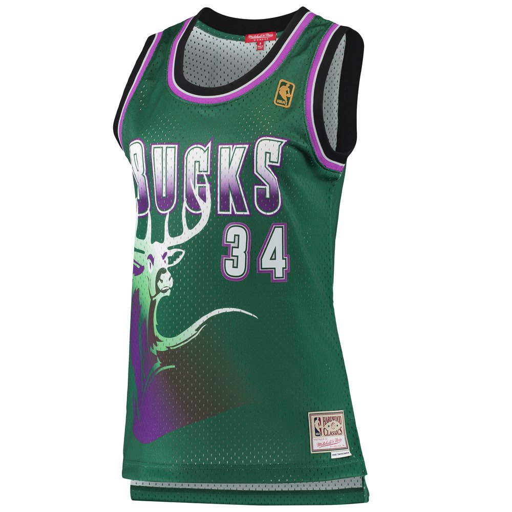 Maillot Ray Allen Milwaukee Bucks Swingman Hardwood Classics Femme - Green