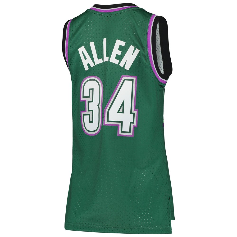 Maillot Ray Allen Milwaukee Bucks Swingman Hardwood Classics Femme - Green