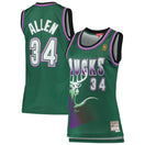 Maillot Ray Allen Milwaukee Bucks Swingman Hardwood Classics Femme - Green